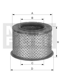 Luftfilter MANN-FILTER C 2375