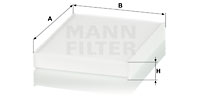 Kupéfilter MANN-FILTER CU 2433