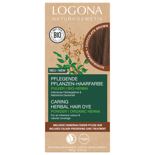 Logona Örthårfärg, 100 g Chocolate Brown