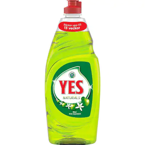 Yes Handdiskmedel Naturals, flaska, 650 ml, äppeldoft, koncentrerat