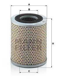 Oljefilter MANN-FILTER H 1263/1
