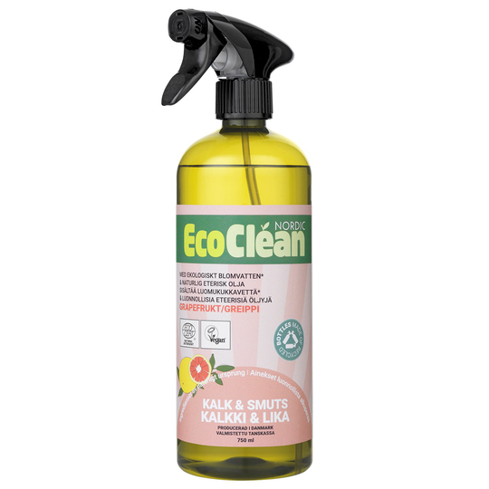 EcoClean Nordic Naturlig Kalk- & Smutsborttagning Grapefrukt, 750 ml