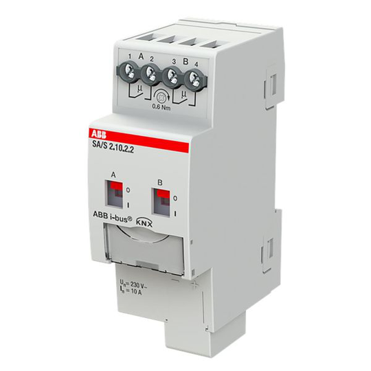 ABB 2CDG110257R0011 Brytaktor KNX, 230V, 10 A Max. antal omkopplarkontakter: 2