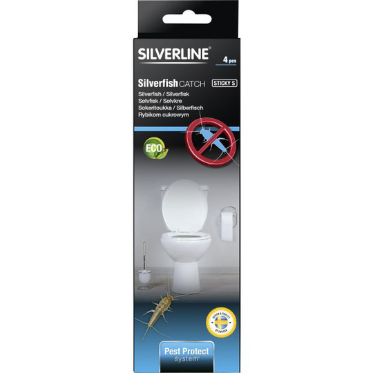 Silverline MotSilverfisk Limfälla 4-pack