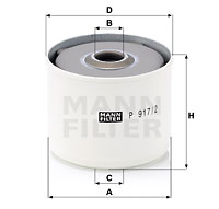 Bränslefilter MANN-FILTER P 917/2 x