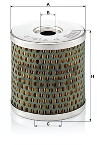 Bränslefilter MANN-FILTER P 718/2 x