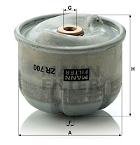 Oljefilter MANN-FILTER ZR 700 x