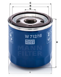 Oljefilter MANN-FILTER W 712/16