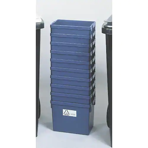 Återvinningsbox, papperskorg, 21 l, 370 x 260 x 270 mm, blå