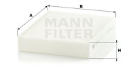 Kupéfilter MANN-FILTER CU 25 001