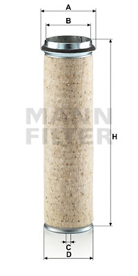 Sekundärluftfilter MANN-FILTER CF 1000