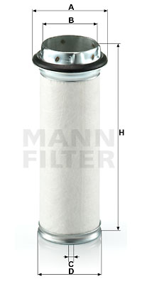 Sekundärluftfilter MANN-FILTER CF 711