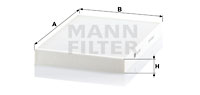 Kupéfilter MANN-FILTER CU 3037