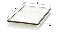 Kupéfilter MANN-FILTER CU 3032