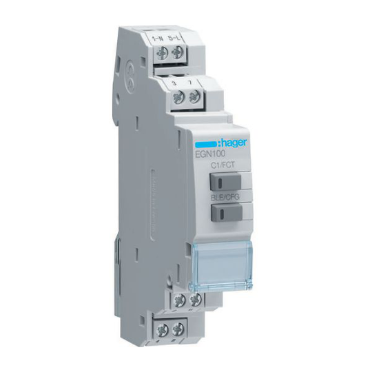 Hager EGN100 Kopplingsur 1-kanal, 230 V, 10 A