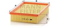 Luftfilter MANN-FILTER C 25 101/1