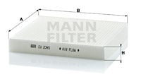 Kupéfilter MANN-FILTER CU 2345