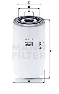 Oljefilter MANN-FILTER W 9019