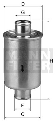 Filter, drifthydraulik MANN-FILTER W 74