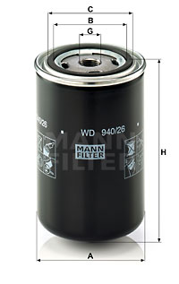 Oljefilter MANN-FILTER WD 940/26