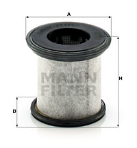 Filter, vevhusventilation MANN-FILTER LC 10 001 x