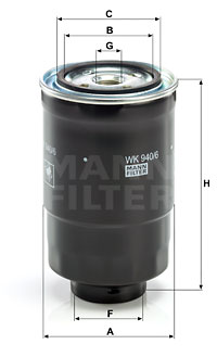 Bränslefilter MANN-FILTER WK 940/6 x