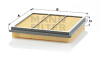 Luftfilter MANN-FILTER C 2332
