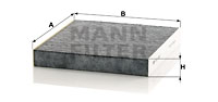 Kupéfilter MANN-FILTER CUK 2345