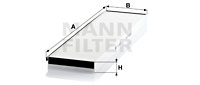 Kupéfilter MANN-FILTER CU 5673