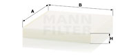 Kupéfilter MANN-FILTER CU 23 019