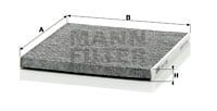 Kupéfilter MANN-FILTER CUK 2226