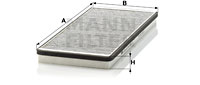 Kupéfilter MANN-FILTER CUK 3858