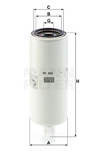 Bränslefilter MANN-FILTER WK 965 x