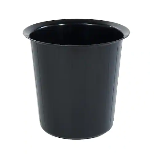 Papperskorg, polypropylen, 22 l, 365 x 350 mm, svart