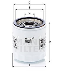 Oljefilter MANN-FILTER W 7030