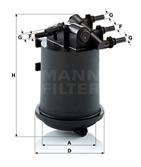 Bränslefilter MANN-FILTER WK 939/1