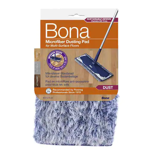 BONA Avdamningsduk för moppar i mikrofiber, vit, 260 x 170 x 20 mm