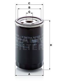 Oljefilter MANN-FILTER W 719/29