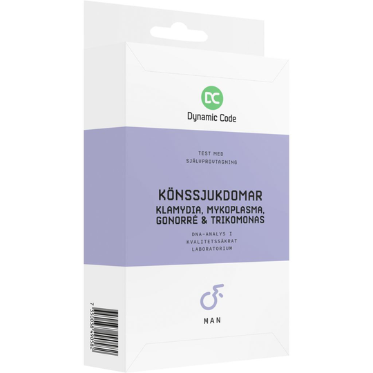 Dynamic Code Test Med Självprovtagning - Fyra Könssjukdomar - Man