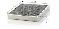 Kupéfilter MANN-FILTER CUK 2736-2