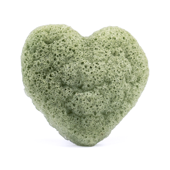 Konjac Sponge Hjärtformad Rengöringssvamp för ansikte