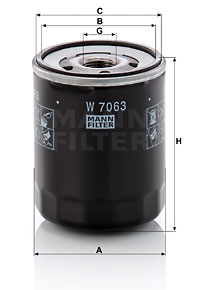 Oljefilter MANN-FILTER W 7063