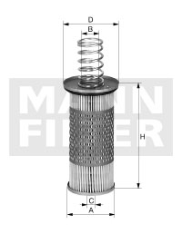 Hydraulikfilter, automatväxel MANN-FILTER HD 1053