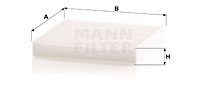 Kupéfilter MANN-FILTER CU 1919