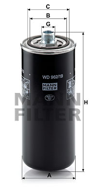 Hydraulikfilter, automatväxel MANN-FILTER WD 962/19