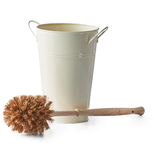 ecoLiving WC-set med Toalettborste & Hållare Kräm