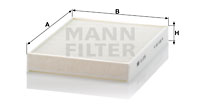 Kupéfilter MANN-FILTER CU 2736-2