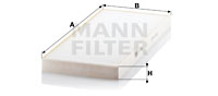 Kupéfilter MANN-FILTER CU 4580