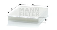 Kupéfilter MANN-FILTER CU 2143