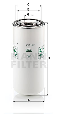 Oljefilter MANN-FILTER W 13 145/1